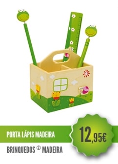 Porta Lápis Madeira